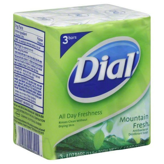 Dial Antibacterial Refresh & Renew Bar Soap - Mountain Fresh 3 ct
