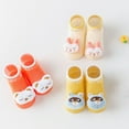 thumbnail image 6 of Cathalem Baby Socks Girl Newborn Baby Non-Skid Walking Sock Shoes, Baby Shoes&Sneakers, Gifts for Newborn Infants Toddlers (Yellow,6-12 Months), 6 of 6