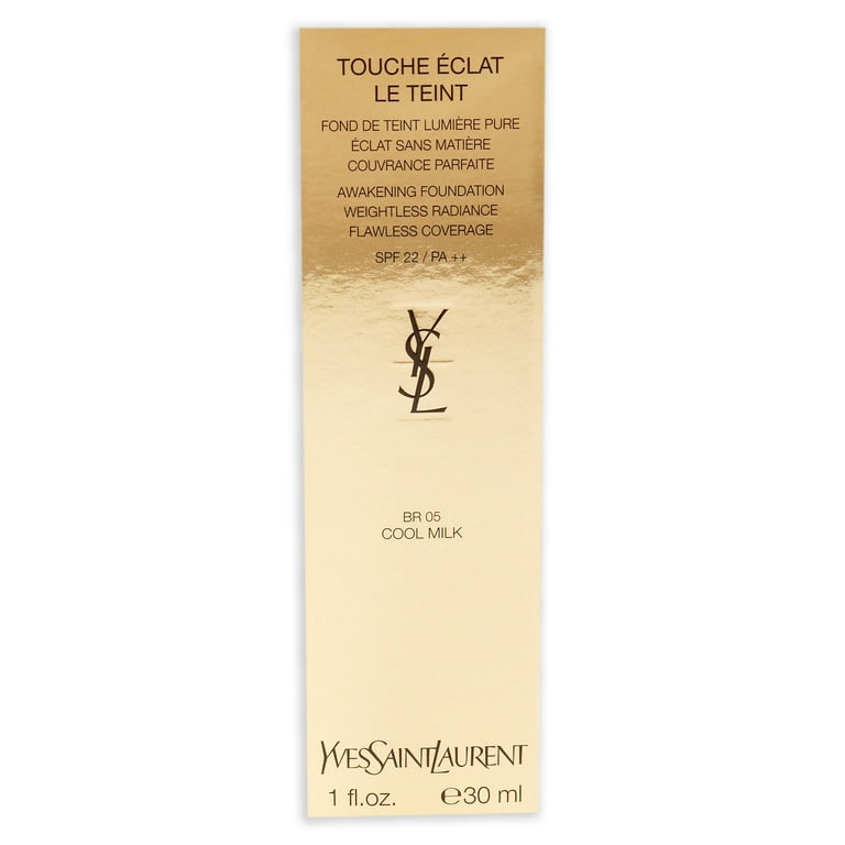 Le Teint Touche Eclat Awakening Foundation SPF 22 BR05 Cool Milk by Yves Saint Laurent for Women 1 oz Foundation Walmart