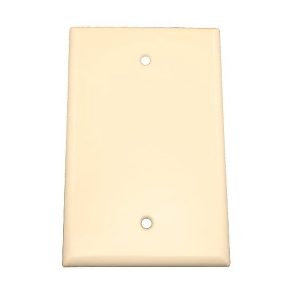 Leviton Blank Wall Plate 80514-T Midway - Thermoset, 1-Gang, Light Almond