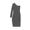 thumbnail image 1 of Vestido ajustado de un solo hombro bar III para mujer negro pequeño, 1 of 2