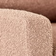 thumbnail image 4 of CorLiving Caillie Ultimate Comfort Pink Boucle Upholstered Swivel Recliner Glider Chair - Reclining Gliders, Swiveling Glider Recliner Chairs, Perfect Reclining Swivel Gliding Chair for Relaxation, 4 of 10