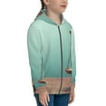 thumbnail image 5 of Xecao Vintage Brass Balance Scale Pattern Zip Up Hoodies for Boys Girls, Sweatshirt with Pockets-Medium, 5 of 6
