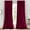 Burgundy, variant on SSyao Velvet Blackout Curtain Panels Top Rod Pocket Heavyweight, Solid Panels Soft Velvet Window Drapes, Set of 2 Pieces.-52"W x 63"L (Pack of 2)-Off-white
