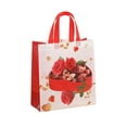 thumbnail image 2 of Valentines Day Gifts Bags Non-Woven Tote Treat Valentines Bags with Handles for Gifts Wrapping Shopping, Birthday, Weddings, Party Favors, Waterproof Rose Gift Box Goodie Bags, 9.1"x8.7"x4.3", 2 of 5