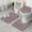 Pink And Black-1, variant on Pink and Black Of Leopard Print Bathroom Rugs Sets 3 Piece,Toilet Cover Set,Absorbent Non Slip Bathroom Mats Sets with U-Shaped Contour Rug Toilet Rug Set