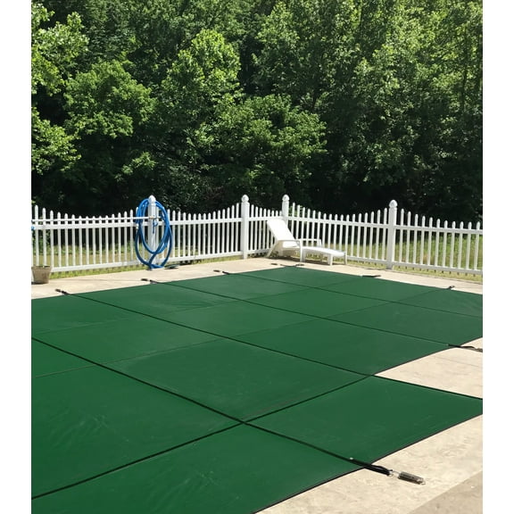 WaterWarden in-Ground Pool Safety Cover Rectangle, Fits 16' x 36' 4' x 8', 1 Foot Offset Left, UL Classified to ASTM F1346