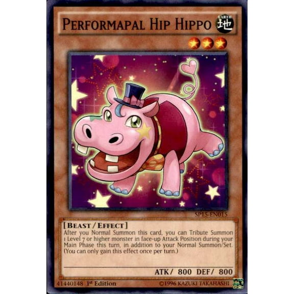 YuGiOh 2015 Star Pack ARC-V Common Performapal Hip Hippo SP15-EN015