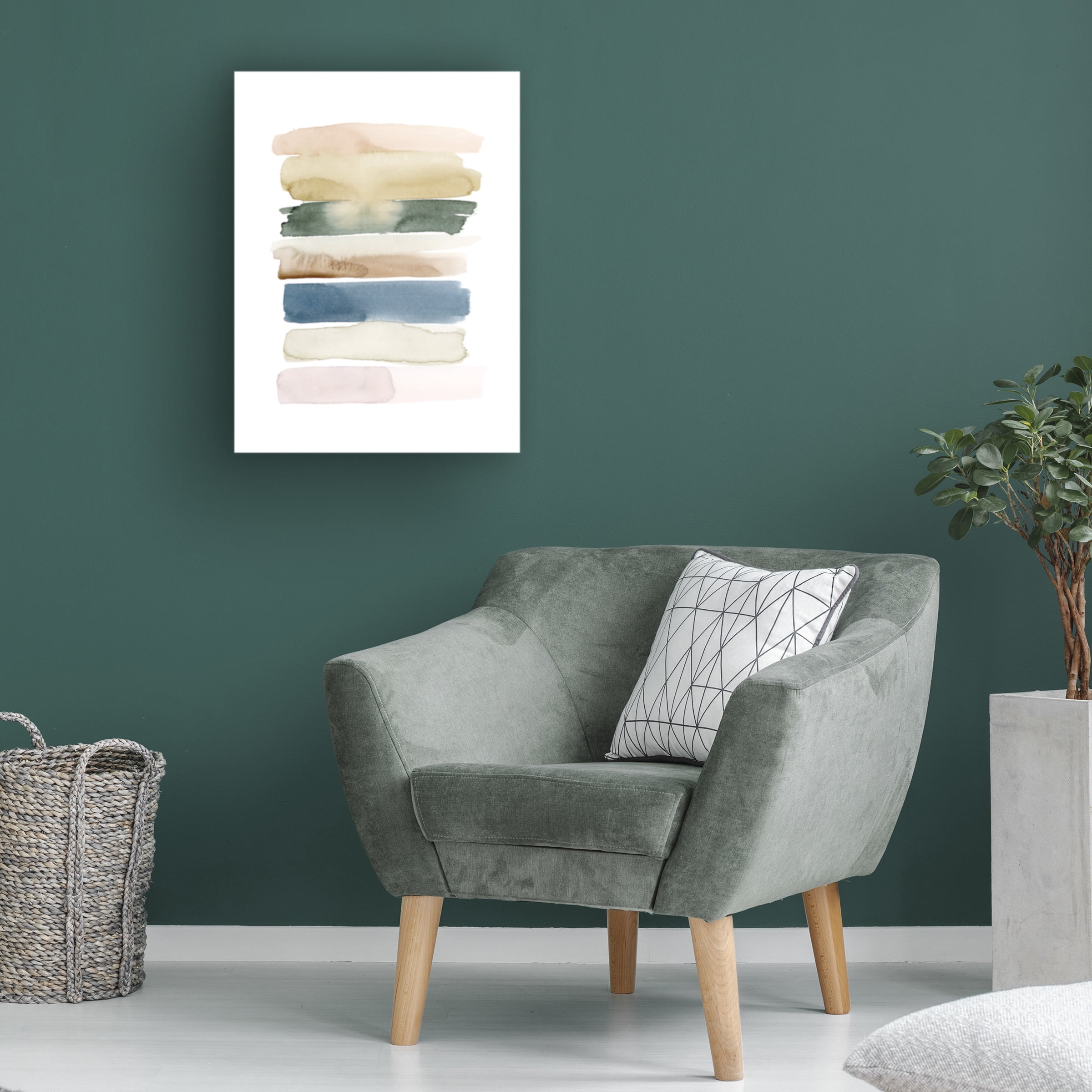 Grace Popp 'Faint Swatches II' Canvas Art