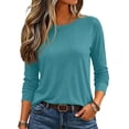 thumbnail image 5 of Long Sleeve Shirts For Women Casual Tops Fall Outfits 2026 Winter Clothes Breathable Comfort Lightweight Basic Tees Solo Or Layered, 5 of 5