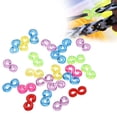 thumbnail image 1 of Set For Making Unique Items 500 Pieces/Set Rainbow S Shaped Rubber Band Diy Jewelry Accessories With Elastic Buckle To Secure Jewelry,1*500 S Clips Clearance, 1 of 9