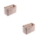 thumbnail image 1 of Organizador de maquillaje multifuncional Minnieouse bolsa de fieltro duradera con rejilla múltiple beige Largo 30*15*16cm 2Conjunto, 1 of 6
