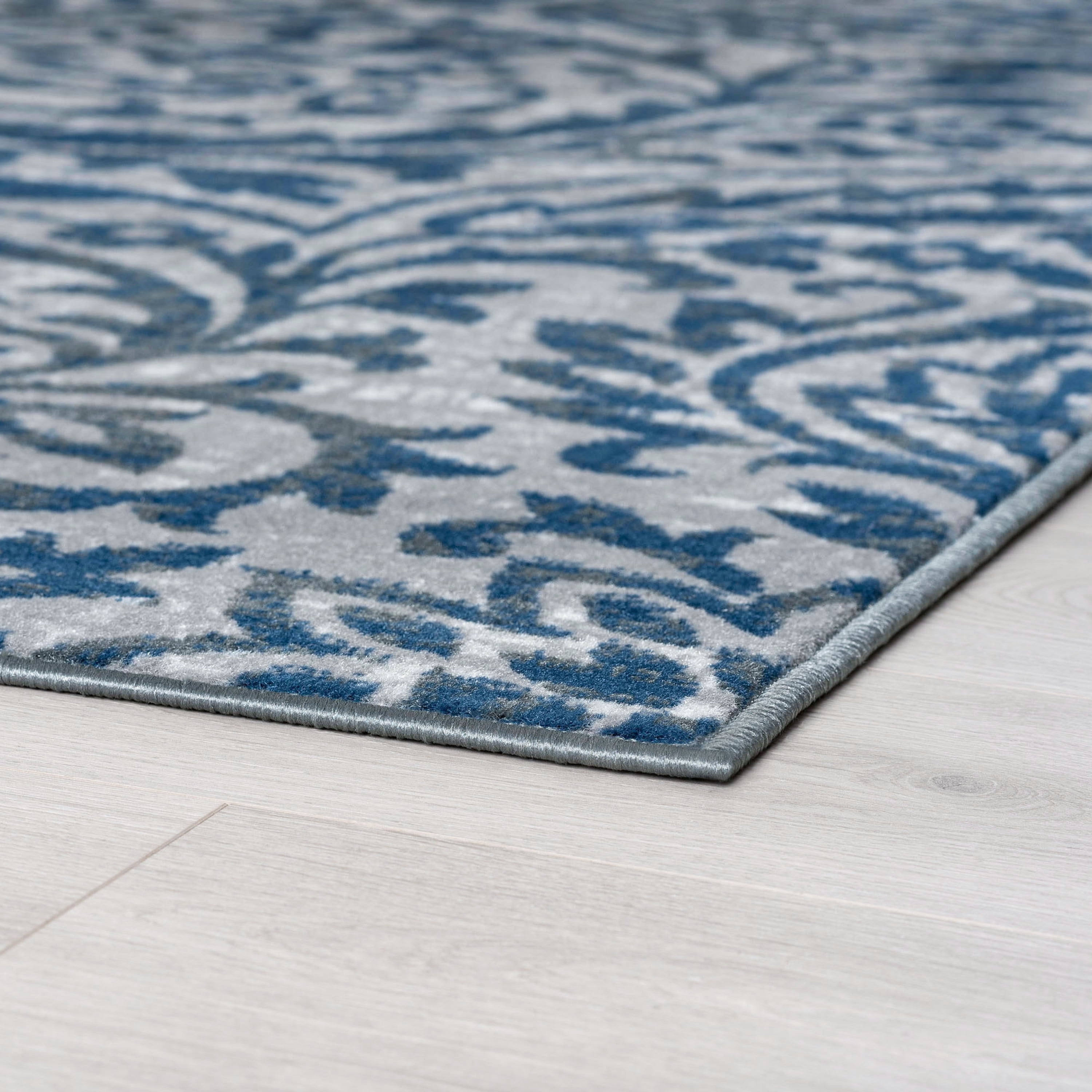 Madison Traditional 9' x 12' Dark Gray Polypropylene Indoor Area Rug