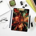 thumbnail image 7 of 12.5" x 9" Acrylic Clipboard with Silver Metal Clip Office and Classroom Essential Red and Green Fireworks, 7 of 7