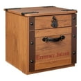 thumbnail image 2 of Cilek Kids Room Pirate Wood Nightstand with 2 Drawers in Dark Brown, 2 of 6