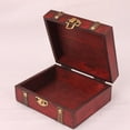thumbnail image 6 of opvise Jewelry Box Decorative Space-saving Wood Ring Gift Dressing Table Trinket Case for Table Wooden Color, 6 of 8
