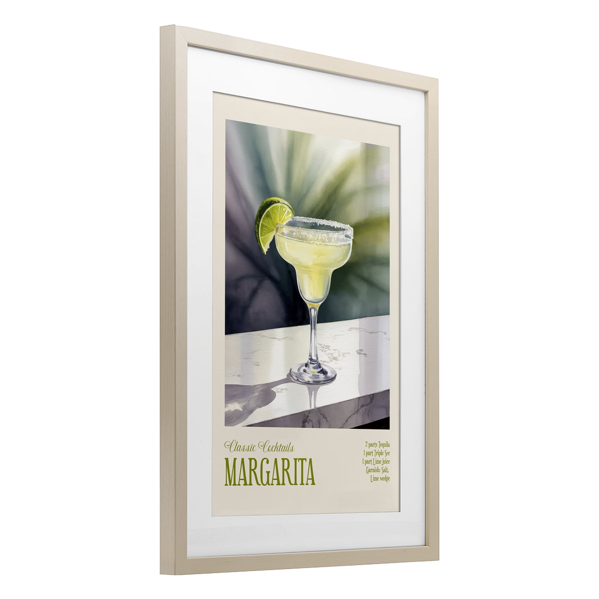 Stupell Industries Margarita on Marble Birch Framed Print Under Glass, design by Andreas Magnusson