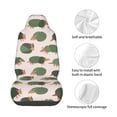thumbnail image 4 of Wukai Cute Armadillo Full Set Car Seat Covers with Soft Padding Universal Auto Front Seats Protector and Cushion Mat, 4 of 5