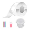 thumbnail image 1 of segolike Clear Color Tape High Sticky Waterproof Removable Heavy Duty with Straws Reusable Bubble Blowing Educational Toy for DIY Craft Handmade Ball 13pcs, 1 of 7