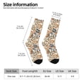 thumbnail image 6 of Uemuo Floral Paisley Pattern Women's Crew Socks, Soft Durable Breathable Moisture-Wicking with Odor Control Cotton socks, 6 of 9