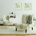 thumbnail image 3 of Designart "Paris Hotel Bathroom IV" Upholstered Traditional Accent Chair - Arm Chair, 3 of 5