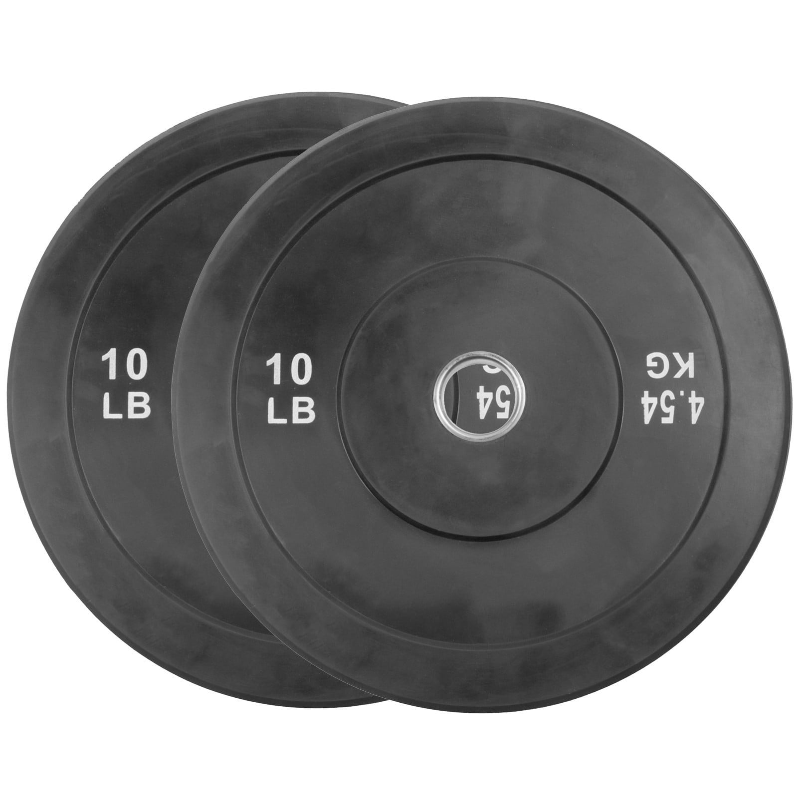 Wotryit Weight Plate 2Inch Rubber Coated Olympic Grip Plate for Barbell, 10LB Weight Plates in