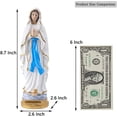thumbnail image 2 of Jinsinto 8.7" Tall Virgin Mary Statue, Catholic Gift, Blessed Mother Statues, Religious Decor, Small Resin Mary Statue, Suitable for Religious Decoration and Collection and Home Use, 2 of 5