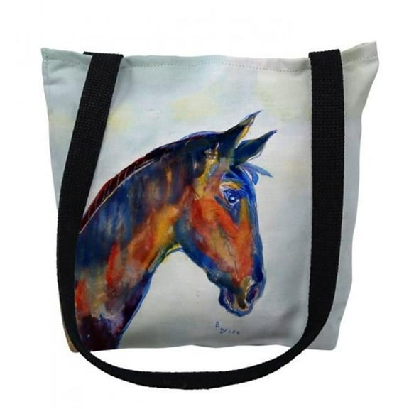 Blue Horse Small Tote Bag 13x13 16 inches x 16 inches