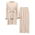 thumbnail image 4 of Elegant 2-Piece Outfit: Crystal Embellished Loose Top & Flared Pants Set For Women - Casual Daily & Party Wear, 4 of 4