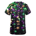 thumbnail image 5 of TaTaai Women's Carnival Printed Top Short Sleeve V-Neck Pocket Loose Fit Casual Summer Festival Blouse Shirt Party Vacation Daily Gift, 5 of 5