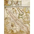 thumbnail image 2 of Vintage Maps 26x32 Gold Ornate Wood Framed with Double Matting Museum Art Print Titled - Portuguese Map of the Red Sea and The Middle east 1630, 2 of 4