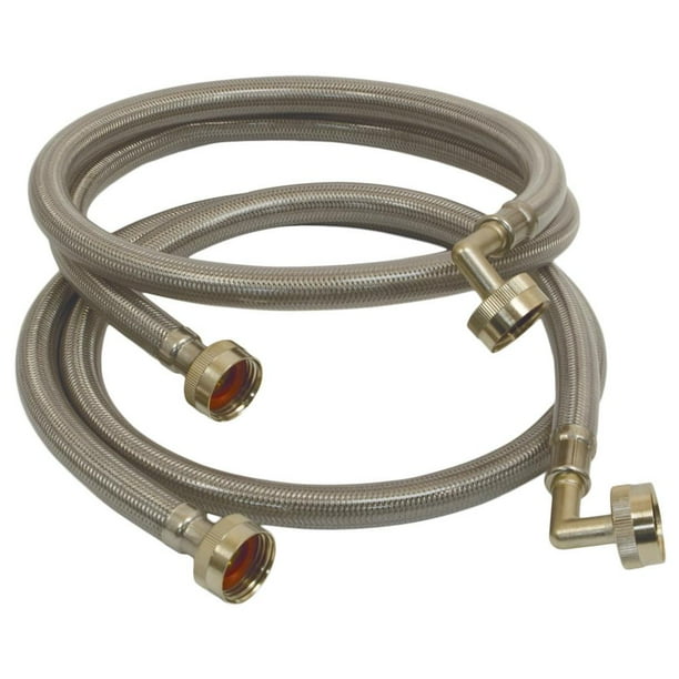 Everbilt 4 ft. Polymer Coated Stainless Steel Washing Machine Connector