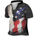 thumbnail image 1 of LSLJS Men's Independence Day Flag T Shirt Casual Loose Short Sleeve Pullover Tops, 1 of 3