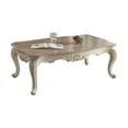 thumbnail image 3 of ACME Chantelle Coffee Table, Natural Marble Top & Pearl White, 3 of 4