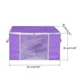 thumbnail image 2 of Unique Bargains Clothes Storage Bins for Bedding Closet Organizer Purple, 2 of 6