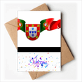 thumbnail image 1 of Portugal National Emblem Country Symbol Welcome Back Greeting Cards Envelopes Blank, 1 of 3