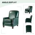 thumbnail image 3 of HULALA HOME Gladis Modern Retro Genuine Leather Recliner with Nailhead Trim by  GREEN Modern & Contemporary, Vintage, 3 of 5