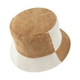 thumbnail image 5 of TOPTIE Reversible Block Corduroy Bucket Hat 2-in-1 Unisex Sun Hat for Outdoor-KHAKIBEIGE, 5 of 8