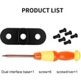 thumbnail image 4 of stanreset Aluminum Alloy Base Adapter Compatible for Hero9 Action Camera Tripod Mount Plate with 1/4 Screw Hole, 4 of 6