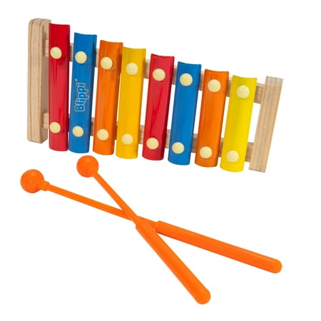 First Act Blippi Xylophone, Includes 8 Keys and 2 Mallets - Musical Instruments for Toddlers and Preschoolers, Ready To Play