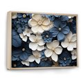 thumbnail image 2 of Designart "Adorned Violets In Blue And White" Violets Floater Framed Canvas Prints, 2 of 5