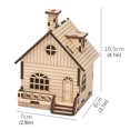 thumbnail image 2 of 1 Set Boîte à Musique Maison de Noël en Bois Kit de Matériel DIY, 2 of 7