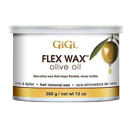 GiGi Olive Oil Flex Wax - Non-Strip Hair Removal Wax  13 oz