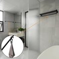 thumbnail image 1 of Matte Black Towel Rack, Space Saving Aluminium Construction Double Towel Bar For Bathroom And Outdoor Use, Heavy Duty Stainless Steel Rust-Resistant Hanger, 1 of 7