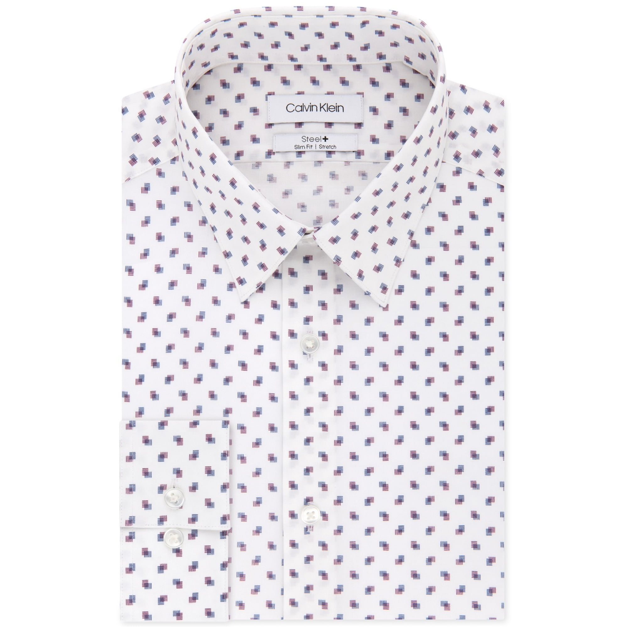 Calvin Klein Mens Steel Non-Iron Button 