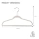 thumbnail image 4 of Paquete de 25 Perchas de Terciopelo para Nios, Antideslizantes, Ahorro de Espacio, Ropa para Nios, Camisas, Pantalones, Vestidos, Guardera, Almacenamiento y Organizacin, 4 of 6