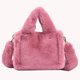 thumbnail image 3 of Bolso Tipo Cartera Esponjoso para Mujer  Bolsos Peludos Informales Suaves  Bolso para Citas para Mujer (rosa), 3 of 9