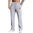 thumbnail image 4 of Men's Baggy Wide Leg Sweatpants Elastic Waist Open Bottom with Pockets, 4 of 9