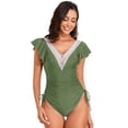thumbnail image 1 of KYAIGUO Women's Two Piece Swimsuit Triangle Bikini Halter String Tie Side Bathing Suit S-XL, 1 of 8