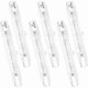 thumbnail image 1 of Set of 6 R7S 78mm 100W 230V Halogen Bulbs, Dimmable Halogen Tube Lamp, 2700K Warm White Light, 1500LM Luminous Flux, Linear Halogen Spotlights, Ideal, 1 of 5
